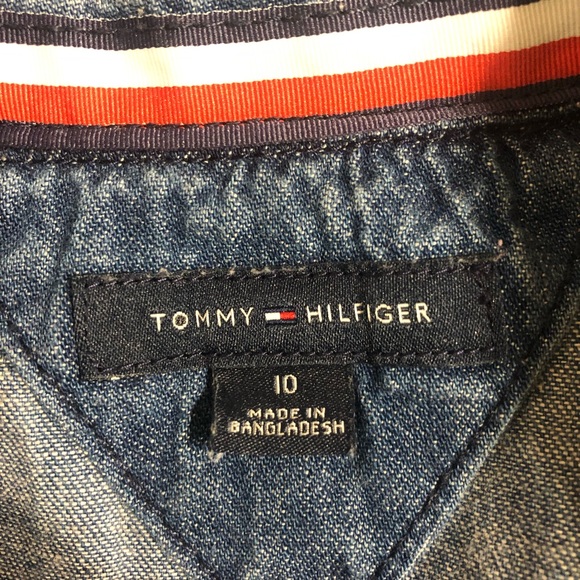 Tommy Hilfiger chambray jumpsuit shorts - Picture 4 of 4